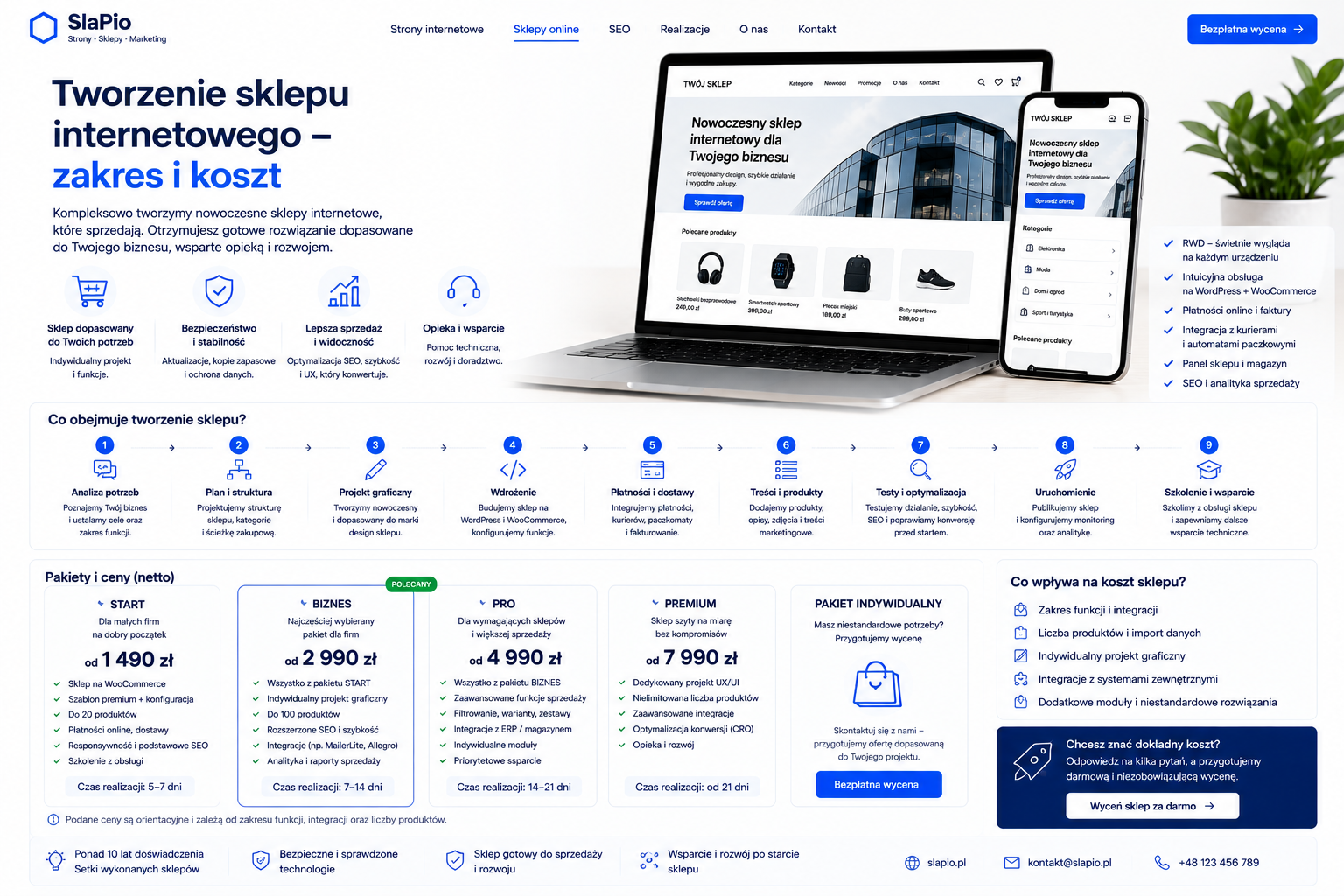 Tworzenie sklepu internetowego – zakres i koszt